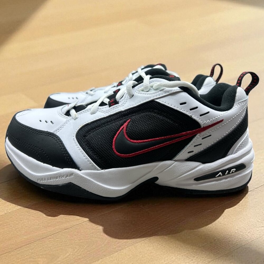Nike Men's Air Monarch IV Lace up Hybrid-Outsoles Training Shoes-Size 8.5 (Wide)